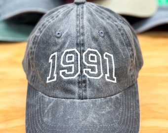 Birth Year Hat | Year Hat | Custom Year Hat | Personalized Year Hat | Birthday Hat