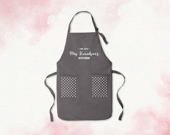 Personalized Apron | Bridal Shower Gift | Newlywed Gift | Custom Apron | Bride Apron | Engagement Gift