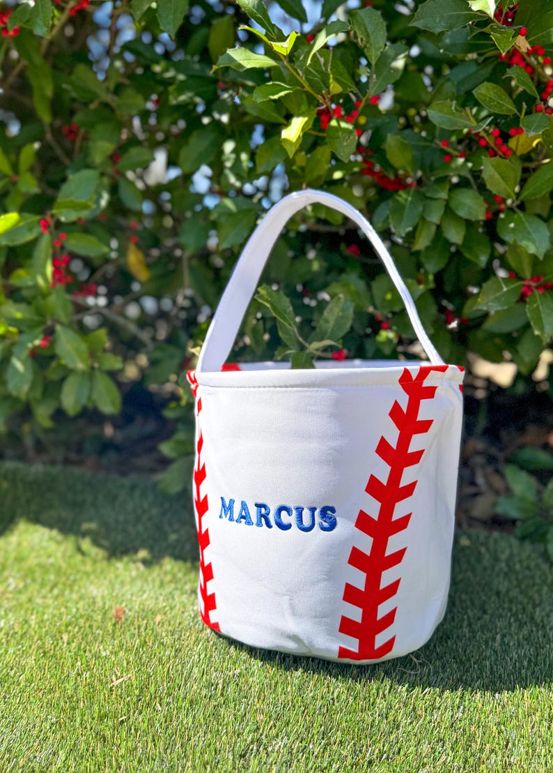 Personalized Baseball Easter Basket | Name Easter Basket | Custom ...
