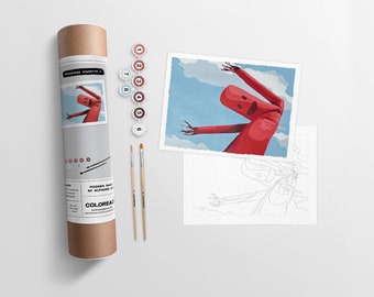 Roadside Vignette II Kit  |  Modern Paint By Numbers Kit