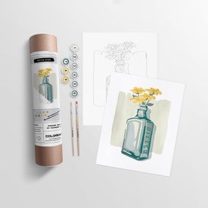Bottle Study  |  Modern Paint By Numbers Kit