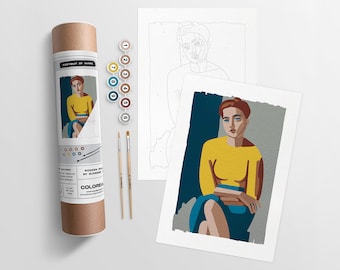 Portrait of Hanne - Modern paint by numbers kit