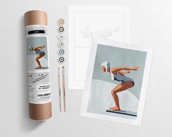 Diver  |  Modern Paint By Numbers Kit