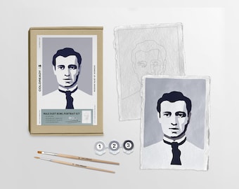 Male Dust Bowl Portrait | Modern Paint By Numbers Kit