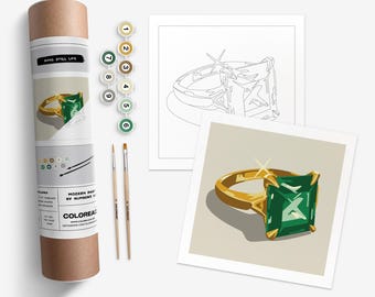 Ring Still Life  |  Modern Paint By Numbers Kit