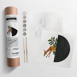 Modernist Deer  |  Modern Paint By Numbers Kit