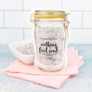 Soothing Foot Soak, Pedicure Self Care, Spa Gift, 6 oz