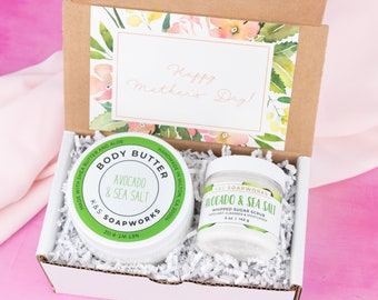 Mother's Day Gift Set, Gift for Mom, Spa Gift Set, Body Butter, Sugar Scrub, Gift for Grandma, Gift for Her