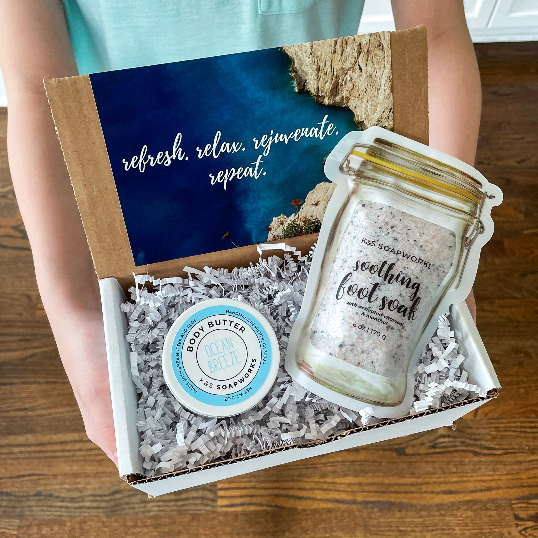 Foot Pampering Gift Set Foot Soak Body Butter Pedicure Self Etsy