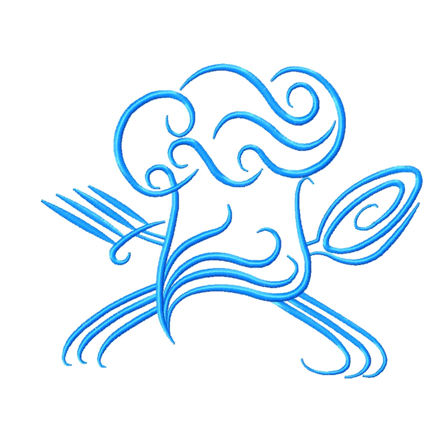 Chef hat embroidery design machine embroidery kitchen Etsy