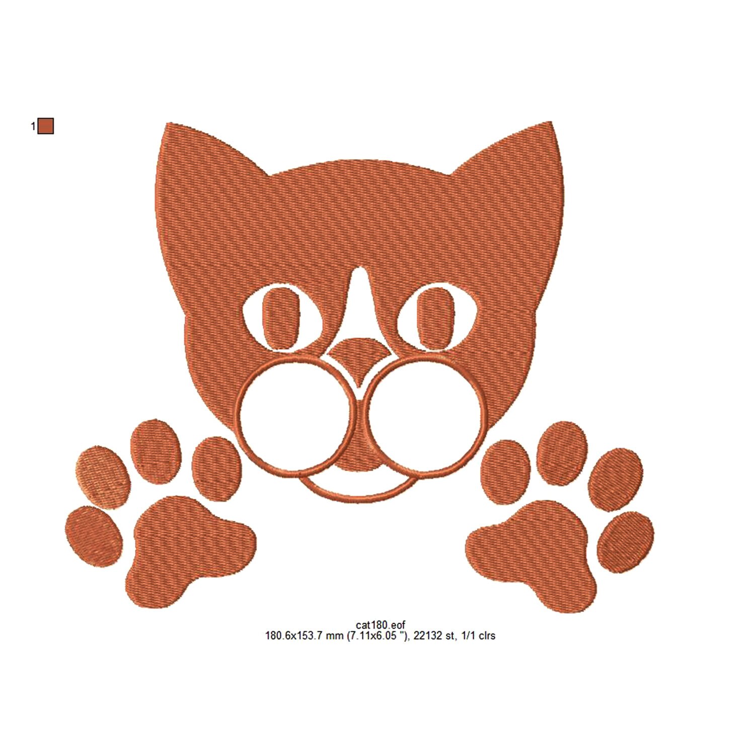 Cat embroidery design cat embroidery design cute kitty Etsy