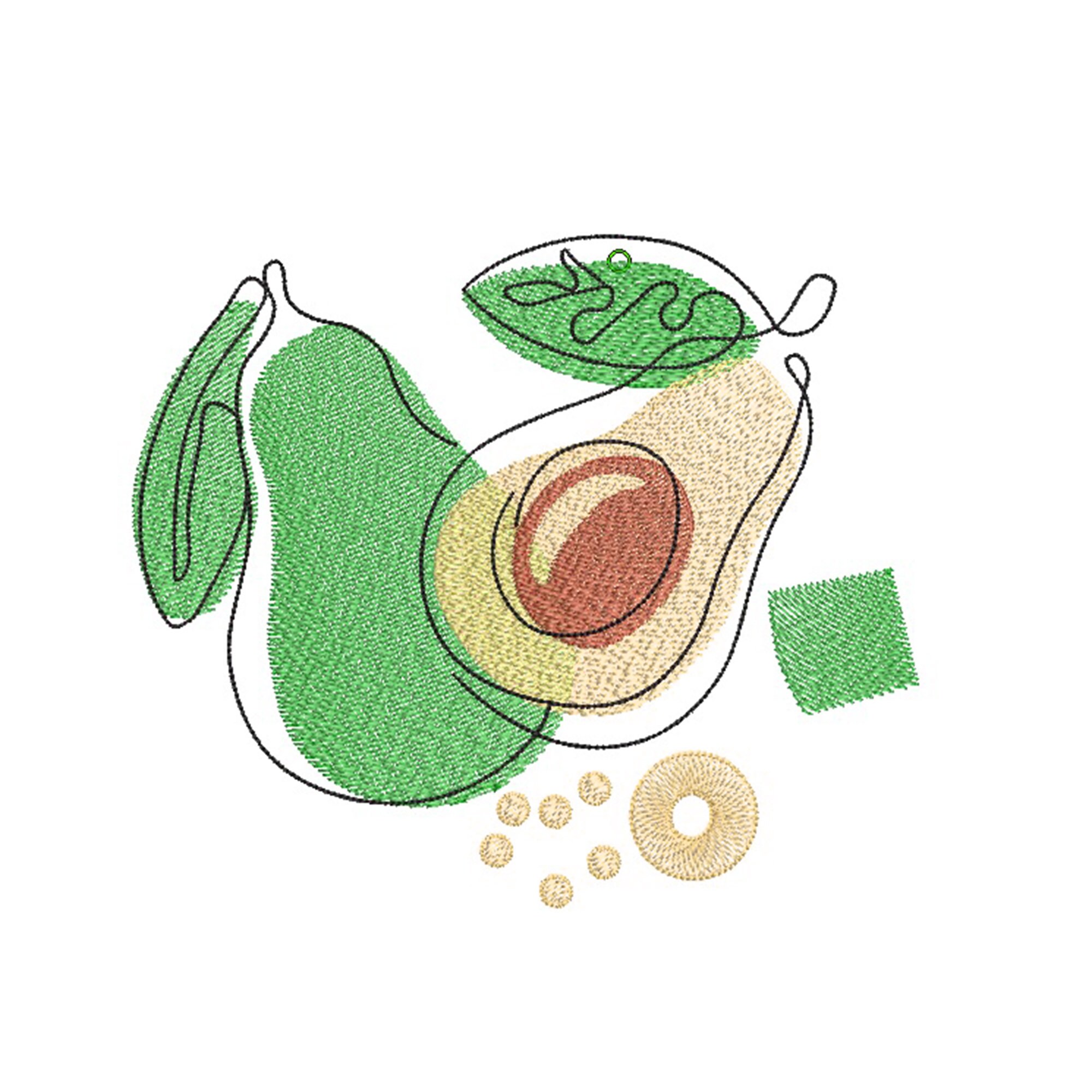 Avocado machine embroidery design kitchen embroidery  etsy Avocado machine embroidery design kitchen embroidery  etsy