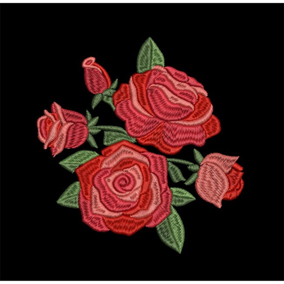 Rose jessecmault designrose flower jessecmault patterninstant  etsy