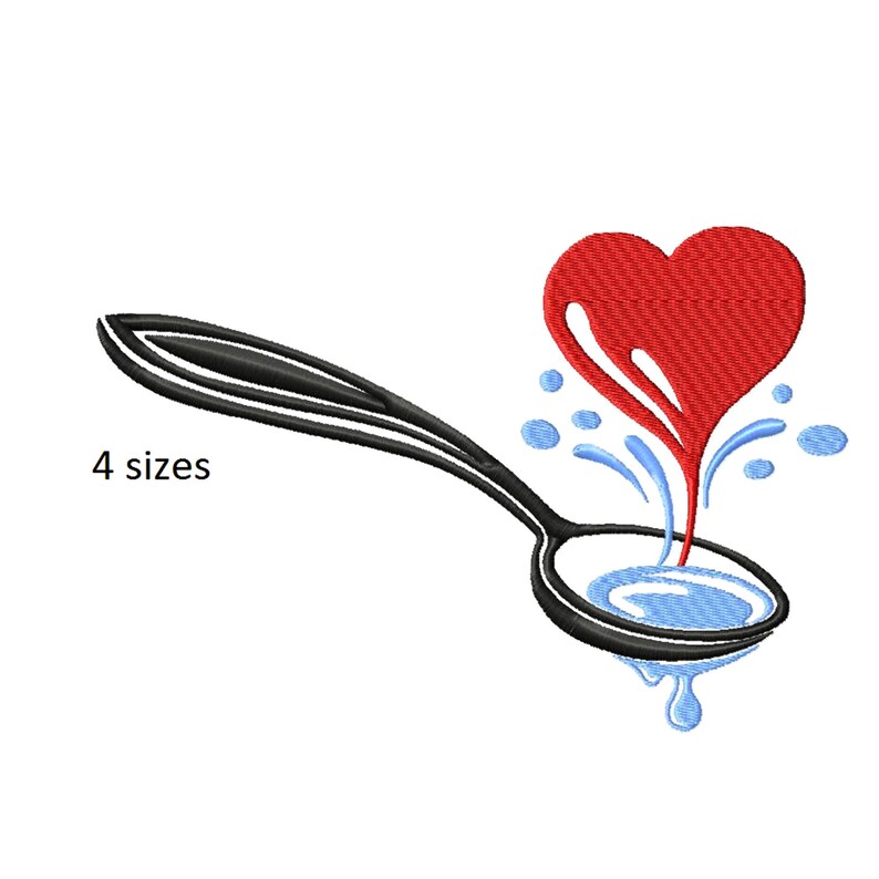 Spoon embroidery designs embroidery design for Etsy