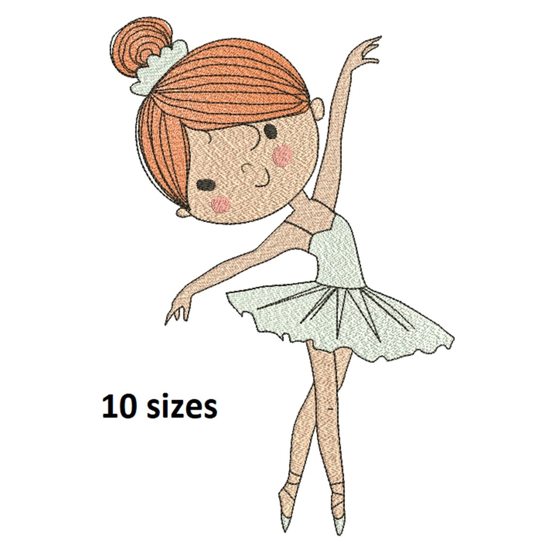 Ballerina girl design machine embroidery embroidery for  etsy Ballerina girl design machine embroidery embroidery for  etsy