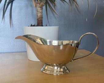 Vintage gravy boat, gold coloured gravy boat