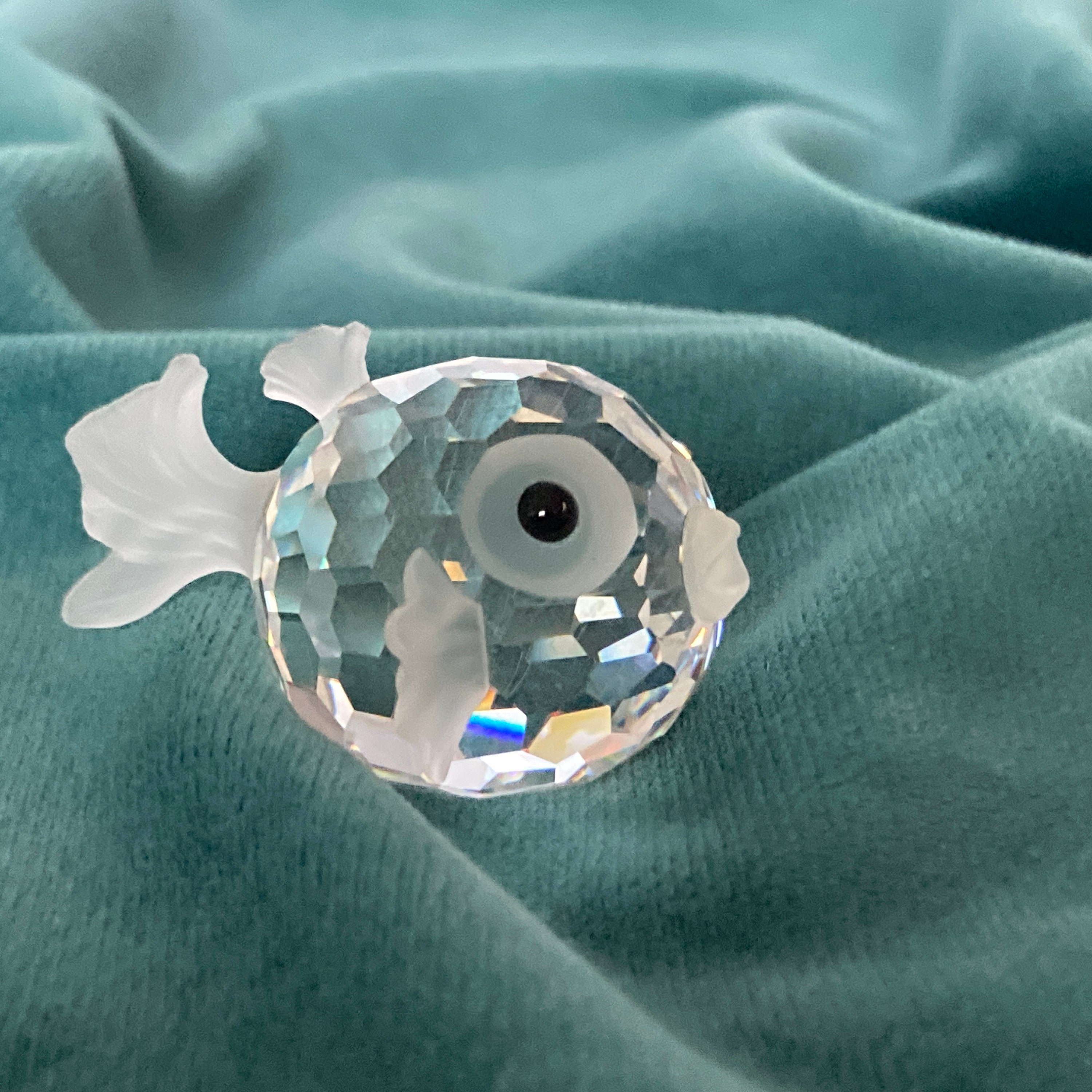 Swarovski Crystal Blowfish, Swarovski Puffer Fish - Etsy
