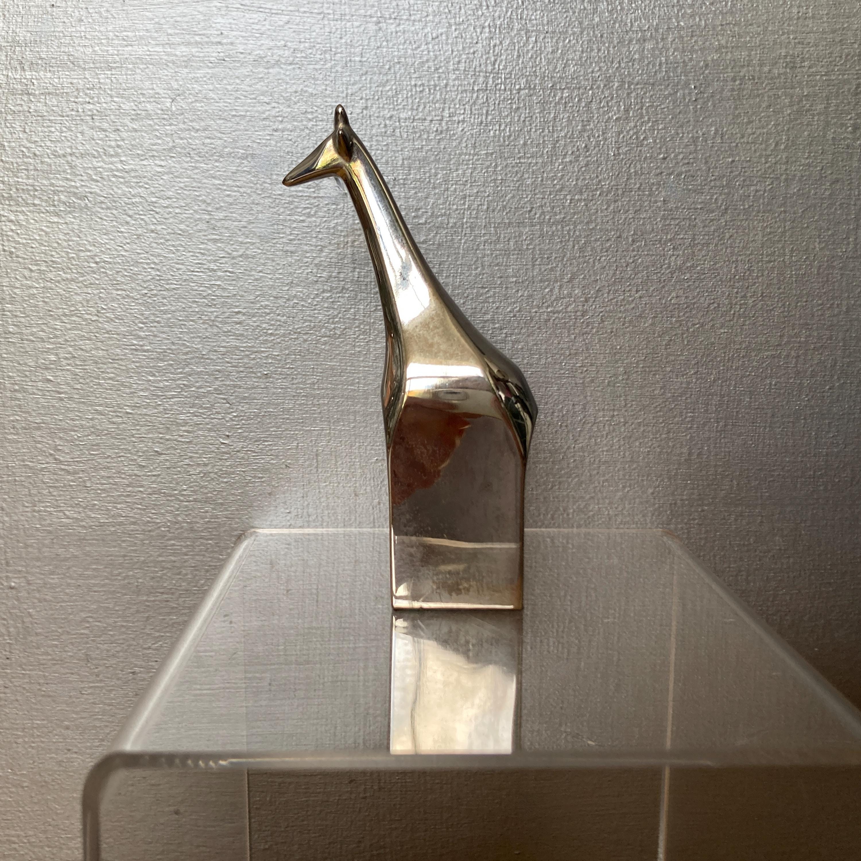 Dansk Silver Plated Giraffe - Gunnar Cyrén Silver Zoo Figure - Etsy