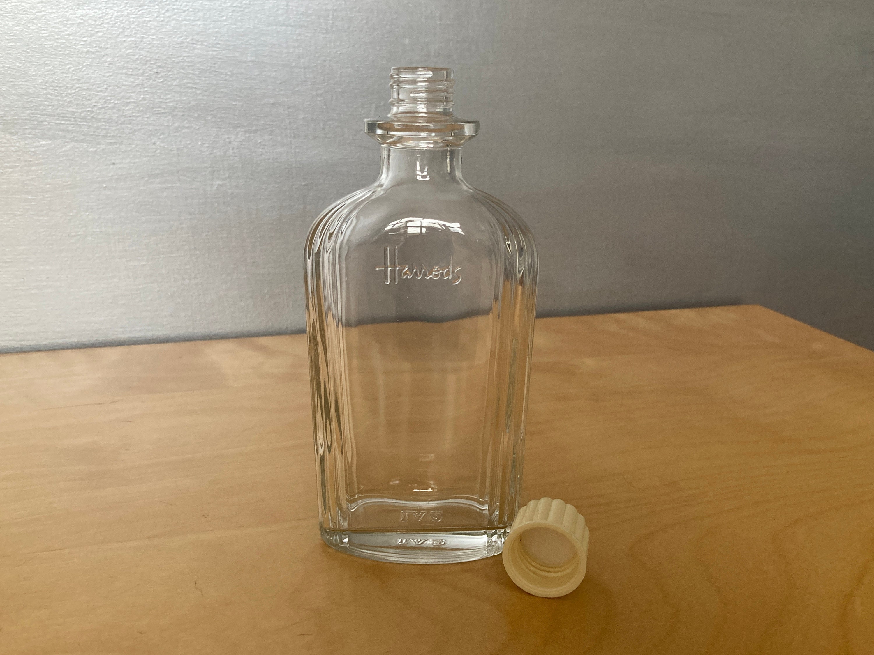 Vintage Harrods Medicine Bottle Clear Glass Bottle From Etsy