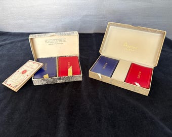 Vintage Harrods or Asprey double deck of playing cards