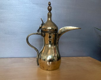 Vintage Turkish/Middle Eastern Coffee pot, brass dallah