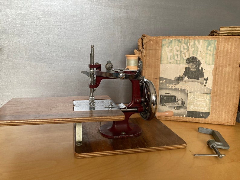 Essex Mk 1 Miniature Sewing Machine Chain Stitch Sewing Etsy UK