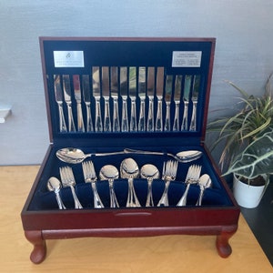Viners Canteen Cutlery, Viners Silver Plate Bead Pattern