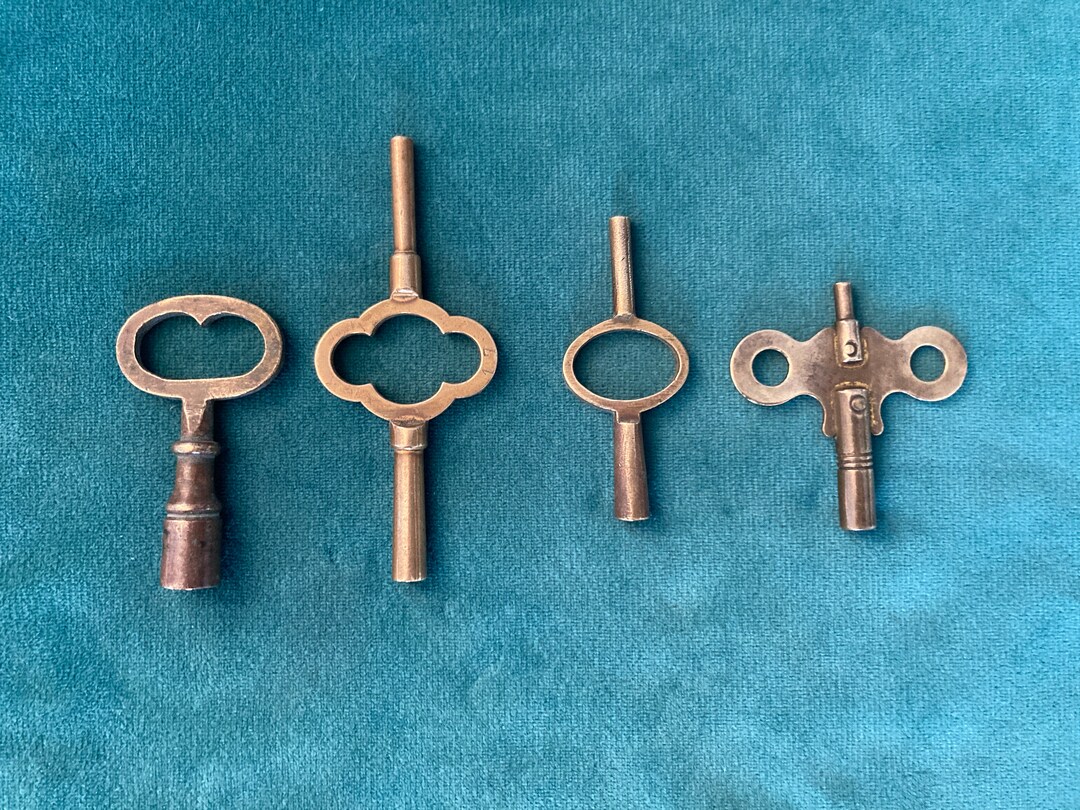 Vintage Carriage Clock Key, Clock Key, Brass Clock Key. Antique Clock