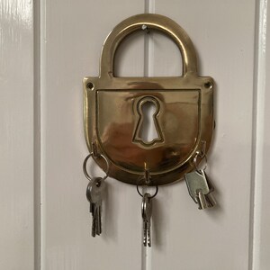 PADLOCK KEY HANGER / GOLD