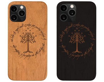 Lord of Rings Omnipotence Samsung iPHONE 14 Plus X XR XSMAX XS Max  11 Pro Max 11 Pro Engraved Wood Phone Case , Google Pixel 4