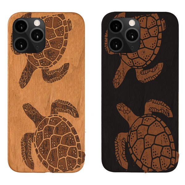 iphone 14 Case, Sea Turtle Wood Phone Case for iphone 14 Pro Max, iPhone Xs , iPhone Xr, iPhone Xs Max, iPhone 8 plus, Samsung Note 10 Plus