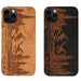 iphone 12 Landscape, Mountains, Tree Iphone Samsung 5 6 7 8 Plus X XR XSMAX XS Max  11 Pro Max 11 Pro  Engraved Wood Phone Case  Best Gift 