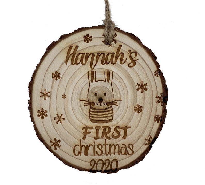 Hedgehog Ornament Lion,Koala,Unicorn Hedgehog Bed Personalized Nametag Panda,Hipo,Fox Bunny Wood Customized Ornament,Bear Dear