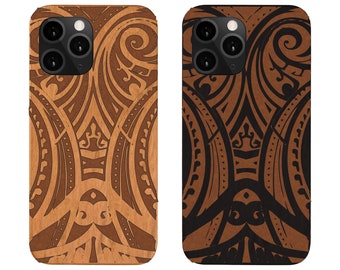 iphone 14 Case, Maori Tribal Wood Phone Case for iphone 14 Pro Max, iPhone Xs , iPhone Xr, iPhone Xs Max, iPhone 8 plus, Samsung Note 10