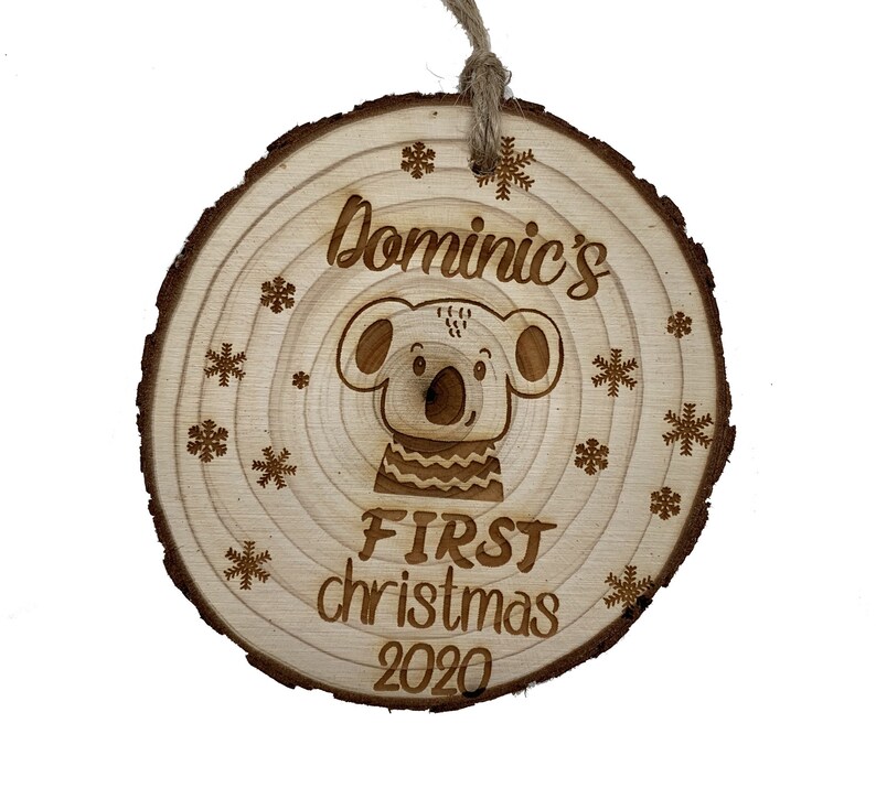 Hedgehog Ornament Lion,Koala,Unicorn Hedgehog Bed Personalized Nametag Panda,Hipo,Fox Bunny Wood Customized Ornament,Bear Dear