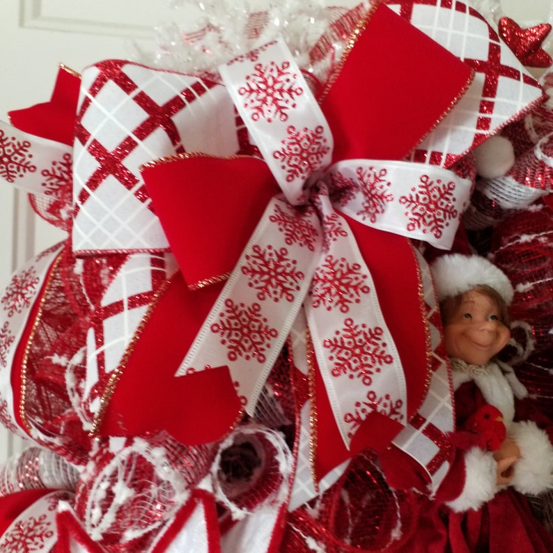 Elf Wreath Christmas Wreath, Front Door Wreath, Gift for Her, Christmas ...