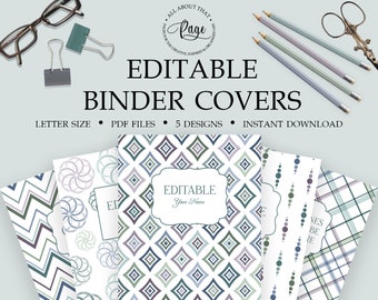binder cover etsy