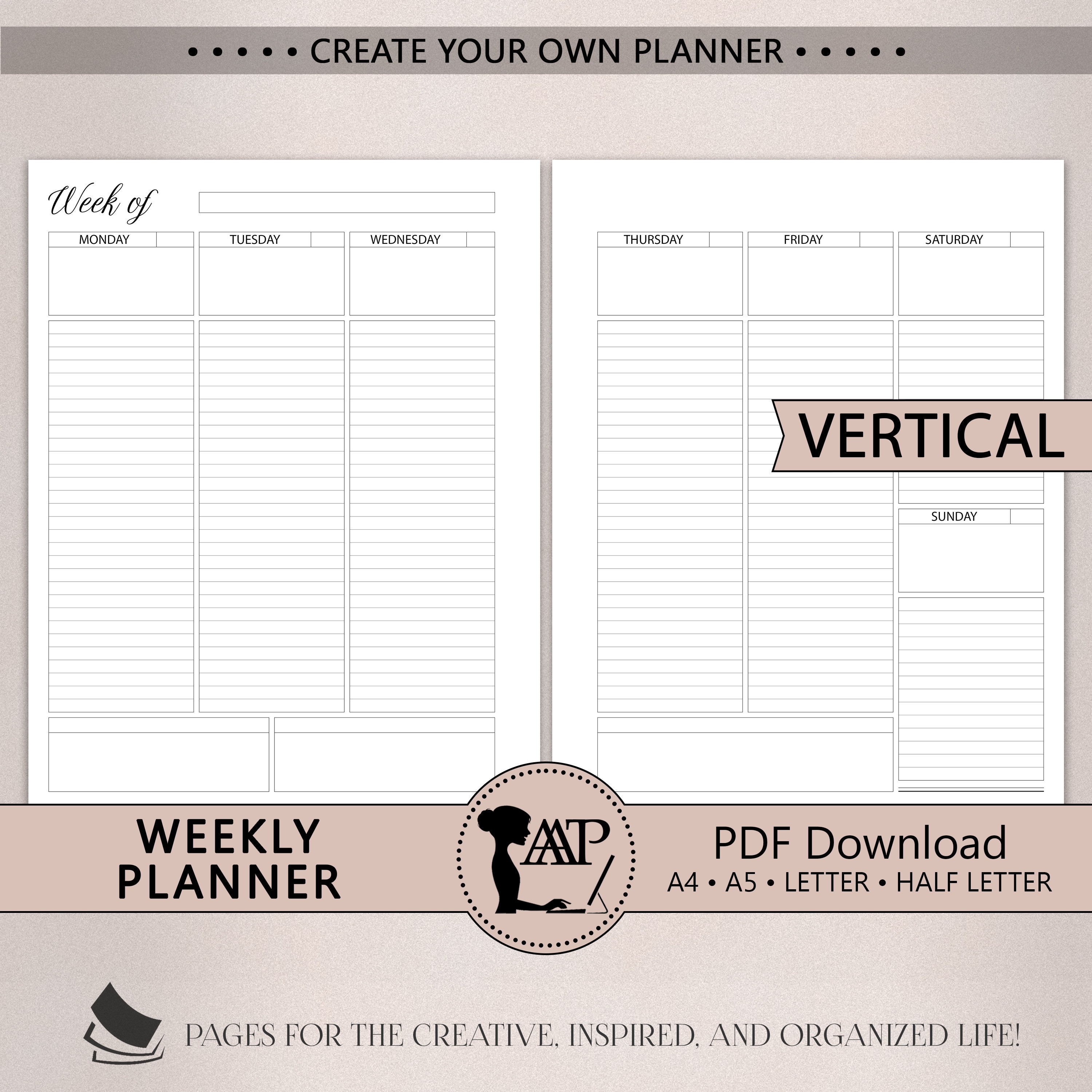 How to resize printables (how to print A5, MAMBI, personal, Erin Condren  planner size etc.) 