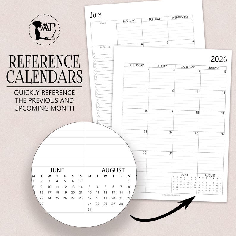 2026 2027 EDITABLE Calendar Printable Template | Fillable Two 2 Page ...