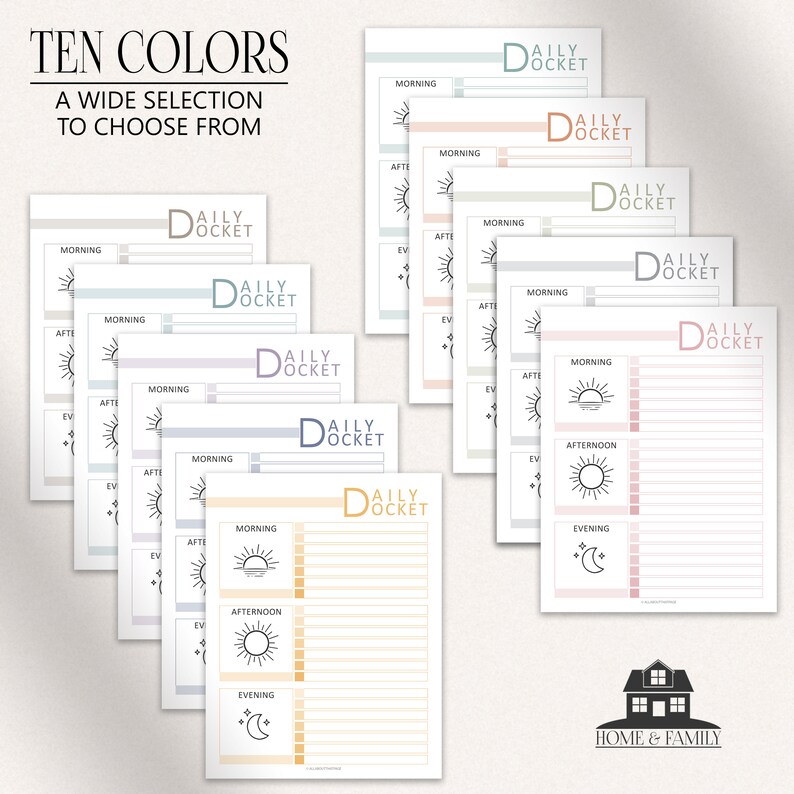 Editable Daily Schedule for Kids Printable Bundle Weekly - Etsy