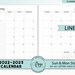 NEW! 2022 2023 Monthly Calendar Printable, Two 2 Page Planner Insert, Lined, Sunday Monday Start, A4 A5 Letter Half Size PDF CLP01-02 