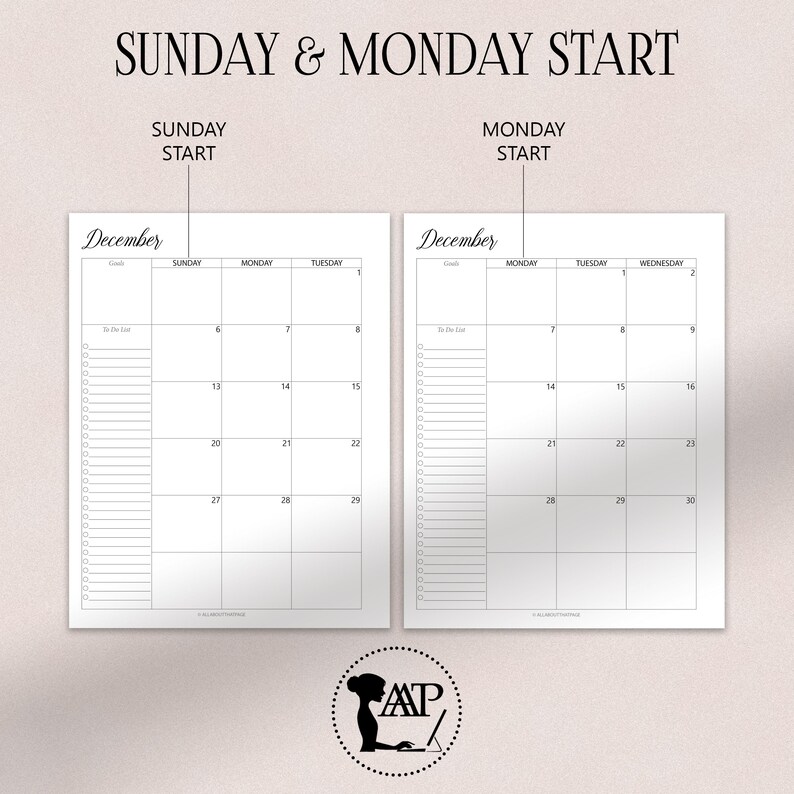 2026 2027 EDITABLE Calendar Printable Template | Fillable Two 2 Page ...