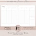 Weekly Planner Printable | Horizontal Lined 2 Page Layout | Week on Two ...