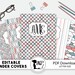 Editable Binder Covers and Spines 3 Ring Notebook Cover - Etsy