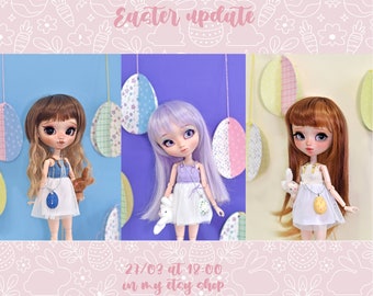 Pâques : Robe en tulle pour poupées Pullip 1/6