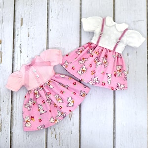 Spring Bunny dress for Pullip/ Blythe 1/6 doll