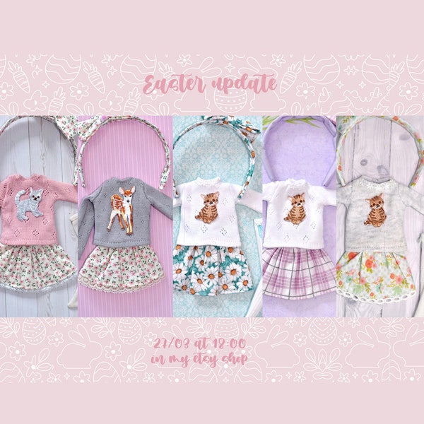 Ensembles de jupes de printemps pour pullip différents styles