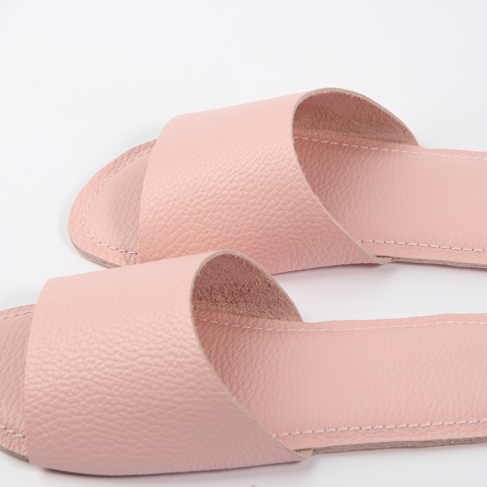 Women's house shoes slippers leather slippers open toe Etsy