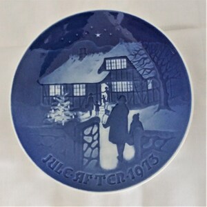 Bing and Grondahl 1973 Christmas plate