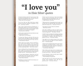 Elsie Silver Book Quotes-afdruk | Romantische muurkunst (digitale download)
